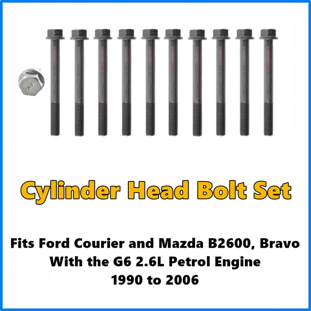 Mazda B2600 G6 2.6L Cylinder Head Bolt Set