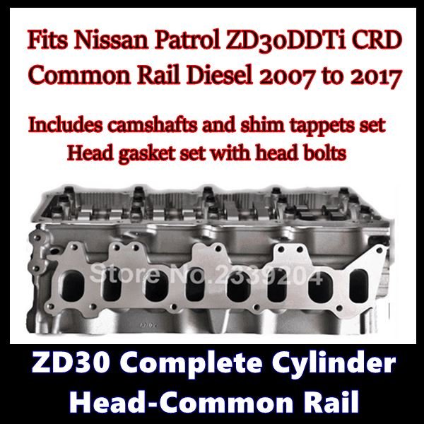 Patrol ZD30 Common Rail Complete Cylinder Head - New Cylinder Heads